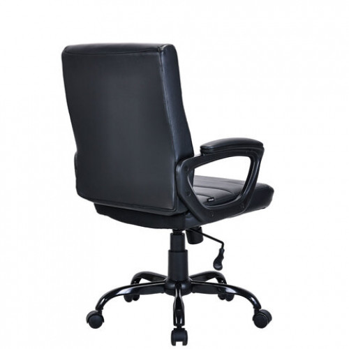 Кресло BRABIX Win MG-353, кожзаменитель, разборное пятилучие, черное, 532981