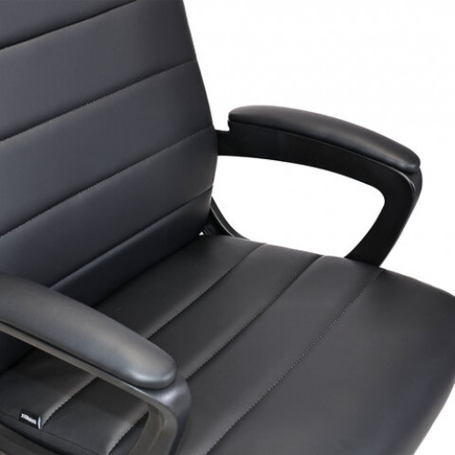 Кресло BRABIX Win MG-353, кожзаменитель, разборное пятилучие, черное, 532981