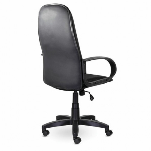 Кресло офисное BRABIX Praktik EX-279, ткань JP/кожзам, черное, 532019