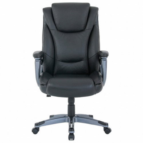 Кресло BRABIX PREMIUM Gladiator EX-552, натуральная кожа, черное, 532939