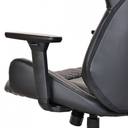 Кресло BRABIX PREMIUM Tokyo EX-595, регулируемый подголовник, рециклированная кожа, черное, 532975
