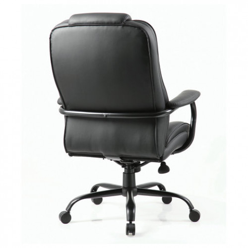 Кресло офисное BRABIX PREMIUM Heavy Duty HD-002, усиленное, НАГРУЗКА до 200 кг, экокожа, 531829