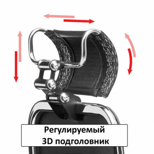 Кресло офисное МЕТТА SAMURAI Black Edition, сверхпрочная сетка, регулируемое, черное