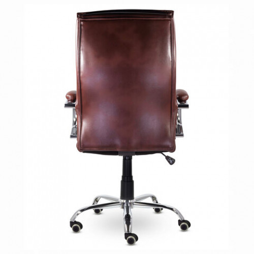 Кресло офисное BRABIX PREMIUM Cuba EX-542, экокожа, коричневое, 532550