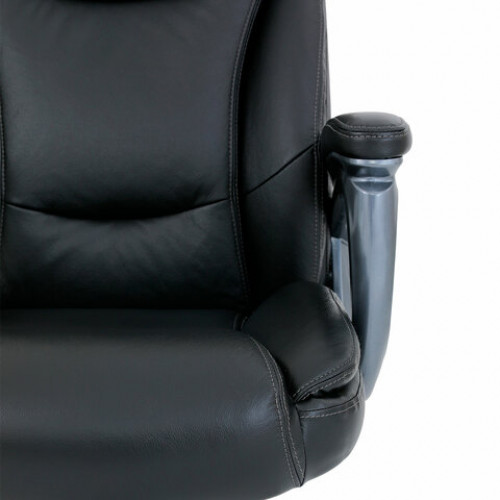 Кресло BRABIX PREMIUM Gladiator EX-552, натуральная кожа, черное, 532939
