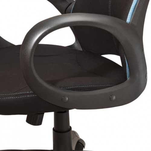 Кресло офисное BRABIX PREMIUM Force EX-516, ткань, черное/вставки синие, 531572