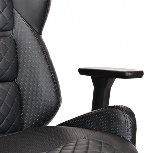 Кресло BRABIX PREMIUM Tokyo EX-595, регулируемый подголовник, рециклированная кожа, черное, 532975