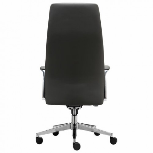 Кресло BRABIX PREMIUM Adept EX-752, синхромеханизм, алюминий, экокожа, черное, 532930