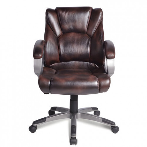 Кресло офисное BRABIX Eldorado EX-504, экокожа, коричневое, 530875