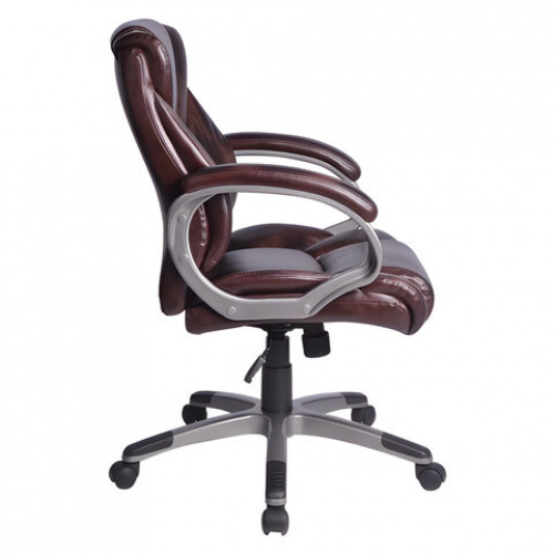 Кресло офисное BRABIX Eldorado EX-504, экокожа, коричневое, 530875