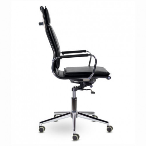Кресло офисное BRABIX PREMIUM Kayman EX-532, экокожа, хром, черное, 532543