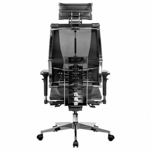Кресло МЕТТА YOGA Y 4DT B2-14D, адаптивная спинка, 3D-подголовник, сверхпрочная сетка, черное