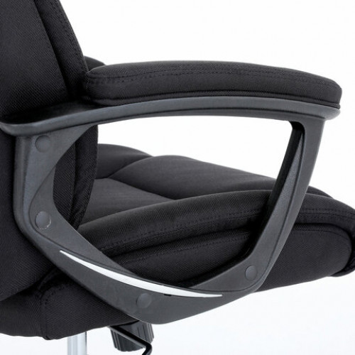 Кресло BRABIX PREMIUM Adagio EX-551, ткань, пятилучие металл, черное, 532938