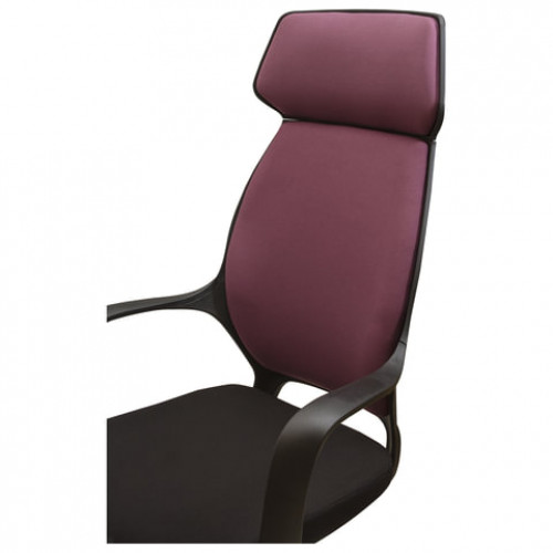 Кресло офисное BRABIX PREMIUM Galaxy EX-519, ткань, черное/терракотовое, 531570