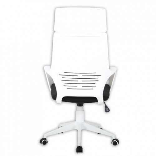Кресло офисное BRABIX PREMIUM Prime EX-515, пластик белый, ткань, черное, 531812