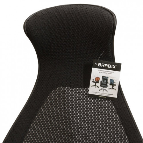 Кресло офисное BRABIX PREMIUM Genesis EX-517, пластик черный, ткань/экокожа/сетка черная, 531574