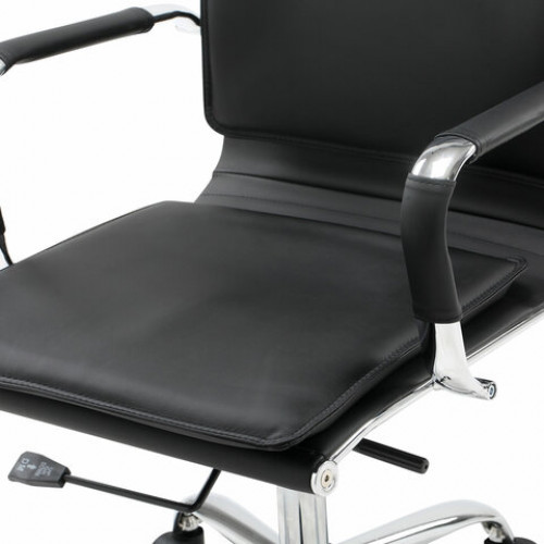 Кресло офисное BRABIX Cube EX-523, экокожа, хром, черное, 531946