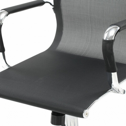 Кресло офисное BRABIX Line EX-530, хром, сетка, черное, 531846