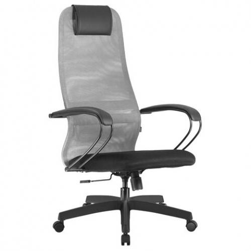 Кресло BRABIX PREMIUM Ultimate EX-800 пластик, плотная двойная сетка Х2, черное/серое, 532915