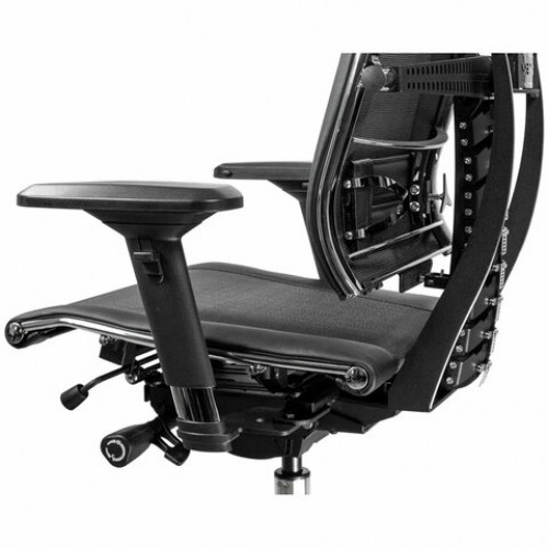 Кресло МЕТТА YOGA Y 4DT B2-14D, адаптивная спинка, 3D-подголовник, сверхпрочная сетка, черное