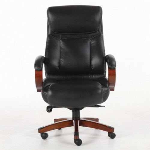 Кресло из натуральной кожи BRABIX PREMIUM Infinity EX-707, дерево, черное, 531826