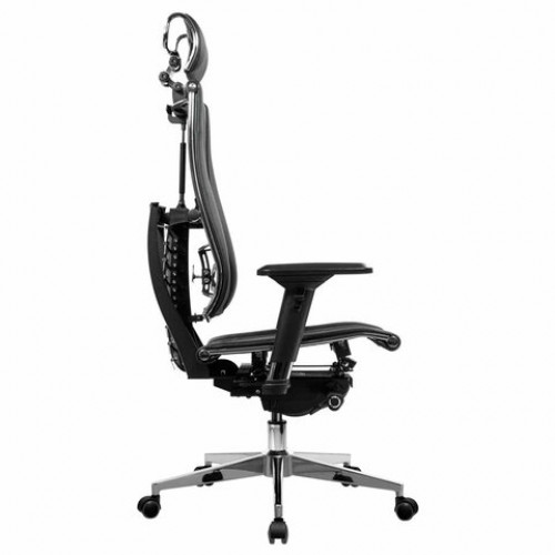 Кресло МЕТТА YOGA Y 4DT B2-14D, адаптивная спинка, 3D-подголовник, сверхпрочная сетка, черное