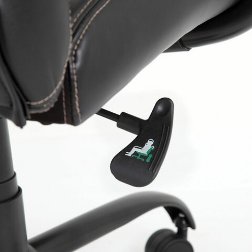 Кресло офисное BRABIX PREMIUM Heavy Duty HD-004, НАГРУЗКА до 200 кг, экокожа, черное, 531942