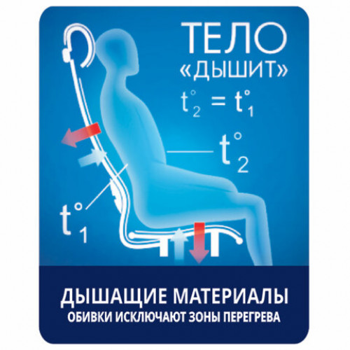 Кресло офисное МЕТТА SU-B-8 хром, ткань-сетка, сиденье мягкое, светло-серое