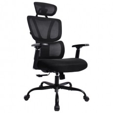 Кресло BRABIX PREMIUM Fargo ER-710, синхромеханизм, 3D подлокотники, сетка/ткань TW, черное, 532949