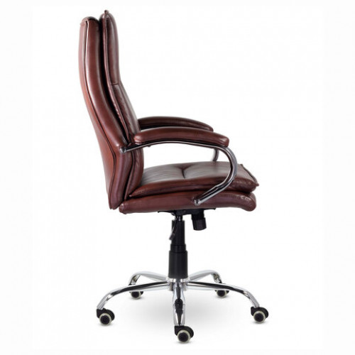 Кресло офисное BRABIX PREMIUM Cuba EX-542, экокожа, коричневое, 532550