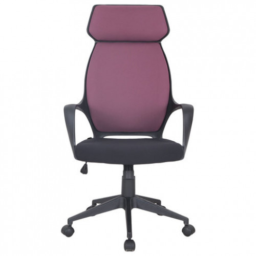 Кресло офисное BRABIX PREMIUM Galaxy EX-519, ткань, черное/терракотовое, 531570