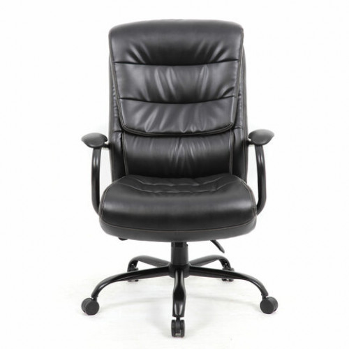 Кресло офисное BRABIX PREMIUM Heavy Duty HD-004, НАГРУЗКА до 200 кг, экокожа, черное, 531942
