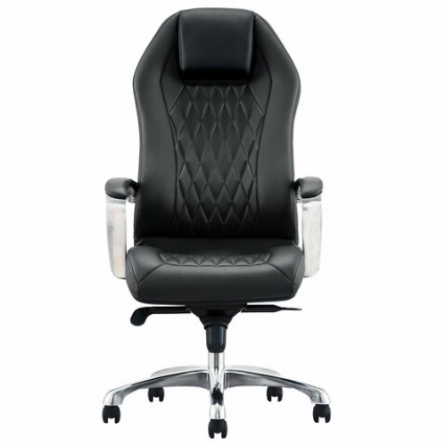 Кресло BRABIX PREMIUM Aurus EX-705, мультиблок, алюминий, экокожа, черное, 532928