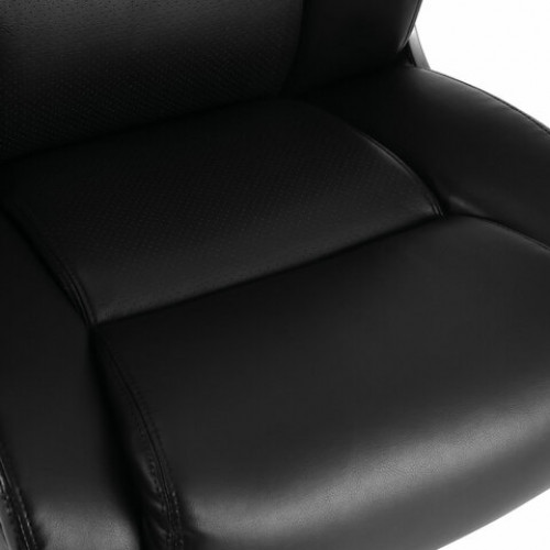 Кресло офисное BRABIX PREMIUM Solid HD-005, НАГРУЗКА до 180 кг, рециклированная кожа, черное, 531941