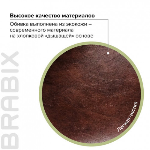 Кресло офисное BRABIX Eldorado EX-504, экокожа, коричневое, 530875