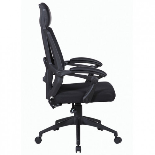 Кресло офисное BRABIX Nexus ER-401, с подголовником, черное, 531835