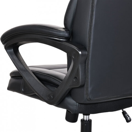 Кресло BRABIX PREMIUM Oslo EX-549, рециклированная кожа, разборное пятилучие, черное, 532978