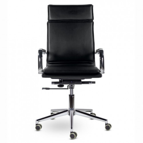 Кресло офисное BRABIX PREMIUM Kayman EX-532, экокожа, хром, черное, 532543