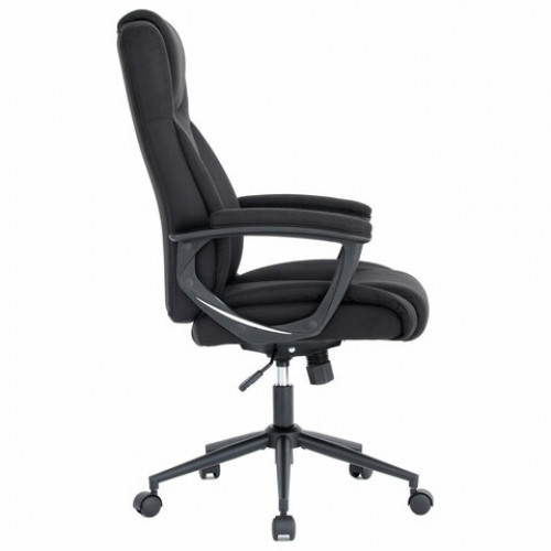 Кресло BRABIX PREMIUM Adagio EX-551, ткань, пятилучие металл, черное, 532938