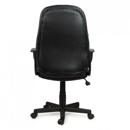 Кресло офисное BRABIX City EX-512, кожзаменитель черный, ткань черная, TW, 531407