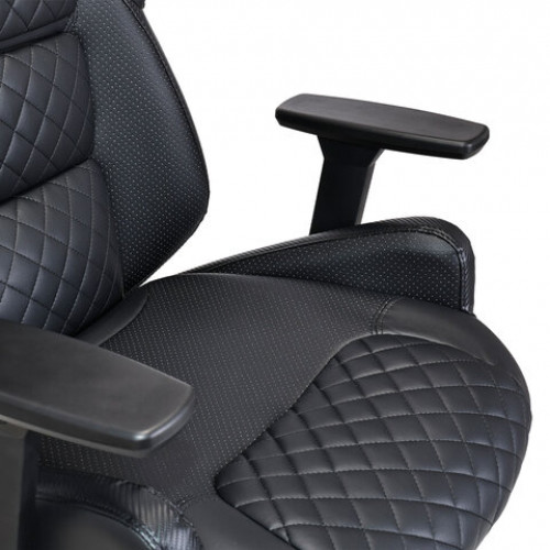 Кресло BRABIX PREMIUM Tokyo EX-595, регулируемый подголовник, рециклированная кожа, черное, 532975