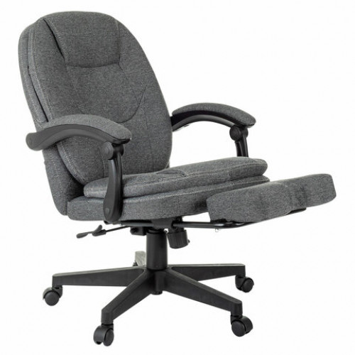 Кресло офисное CH-868MSG-BF, синхромеханизм, вибромодуль, подставка для ног, ткань, серое, 1998751