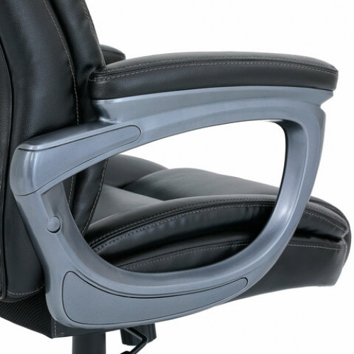 Кресло BRABIX PREMIUM Gladiator EX-552, натуральная кожа, черное, 532939