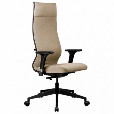 Кресло МЕТТА ErgoLife 10 B1-162D, пластик, синхромеханизм, 2D-подлокотники, ткань, бежевое