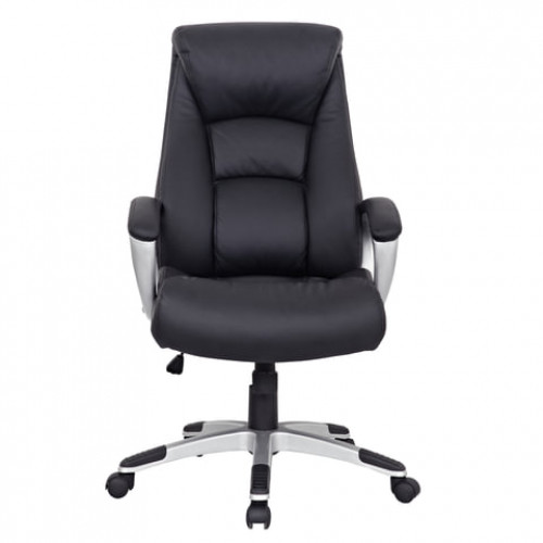 Кресло из натуральной кожи BRABIX Grand EX-500, черное, 530861