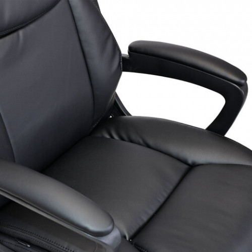 Кресло BRABIX Forex EX-529, экокожа, разборное пятилучие, черное, 532980