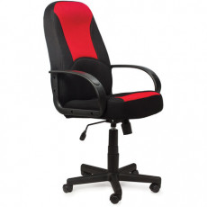 Кресло офисное BRABIX City EX-512, ткань черная/красная, TW, 531408