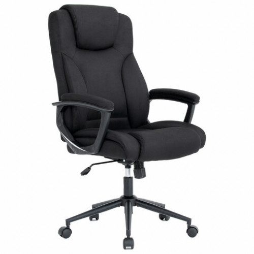 Кресло BRABIX PREMIUM Adagio EX-551, ткань, пятилучие металл, черное, 532938