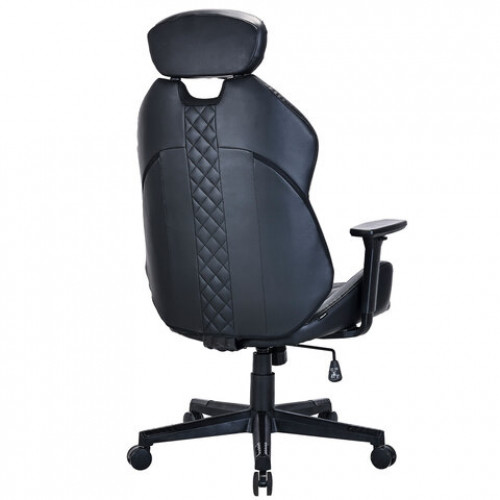 Кресло BRABIX PREMIUM Tokyo EX-595, регулируемый подголовник, рециклированная кожа, черное, 532975