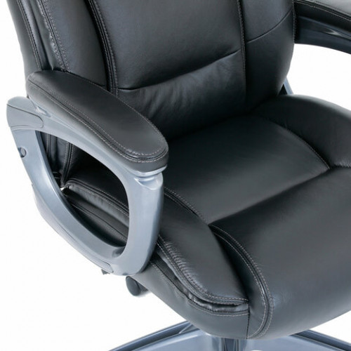 Кресло BRABIX PREMIUM Gladiator EX-552, натуральная кожа, черное, 532939